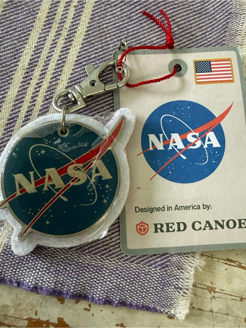 New NASA Logo Keychain -